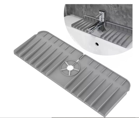 Premium Silicone Sink Faucet Mat – Splash Guard & Drip Catcher for Kitchen, Bathroom, & RV Countertops (Pack of 1, )