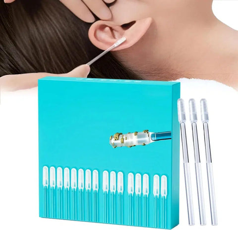 Safe Earwax Removal Tool Set (24 Count) – Gentle Sticky Tip Ear Pick Cleaners for Adults & Kids