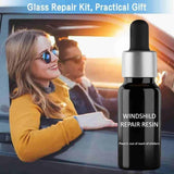 Automotive Glass Nano Repair Fluid Kit (Pack of 2) – Windshield Repair Resin for Car Glass Cracks, Star Cracks, Bullseye & Scratches