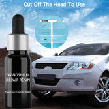 Automotive Glass Nano Repair Fluid Kit (Pack of 2) – Windshield Repair Resin for Car Glass Cracks, Star Cracks, Bullseye & Scratches