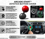Universal Car Engine Start Stop Button Joystick Cover – Retro Arcade Ball-Bar Starter Switch Protector & Interior Accessory
