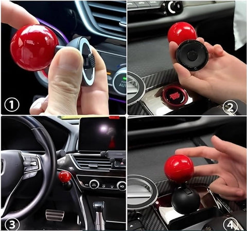 Universal Car Engine Start Stop Button Joystick Cover – Retro Arcade Ball-Bar Starter Switch Protector & Interior Accessory
