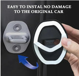 Universal Silicone Car Door Latch Lock Protective Covers (Pack of 4)
