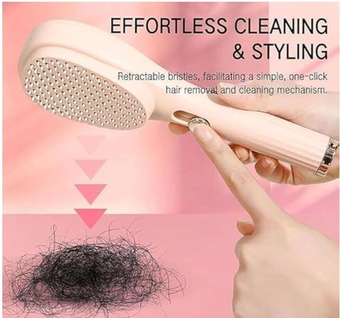 Self-Cleaning Air Cushion Hairbrush & Scalp Massager (Pack of 1)